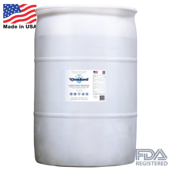 KleenSwell™ Liquid Hand Sanitizer - 50-Gallon Drum