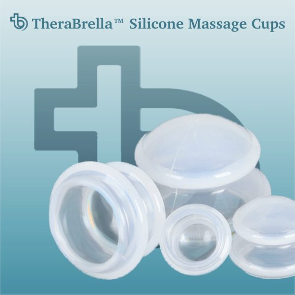 TheraBrella™ massage cups for cupping therapy 4 sizes